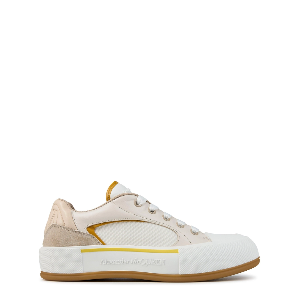 Alexander McQueen Deck Sneakers - White/Yellow
